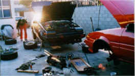 Moto Blue AE86 at taka's E.jpg (60340 bytes)